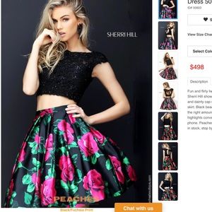 Sherri Hill 2 piece short dress